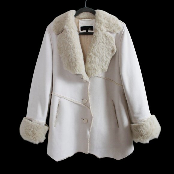 Utex Faux Fur/Shearling Coat - Picture 1 of 15